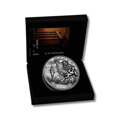 2021 Cook Islands Ancient Titans Cronus 3 oz Silver Coin