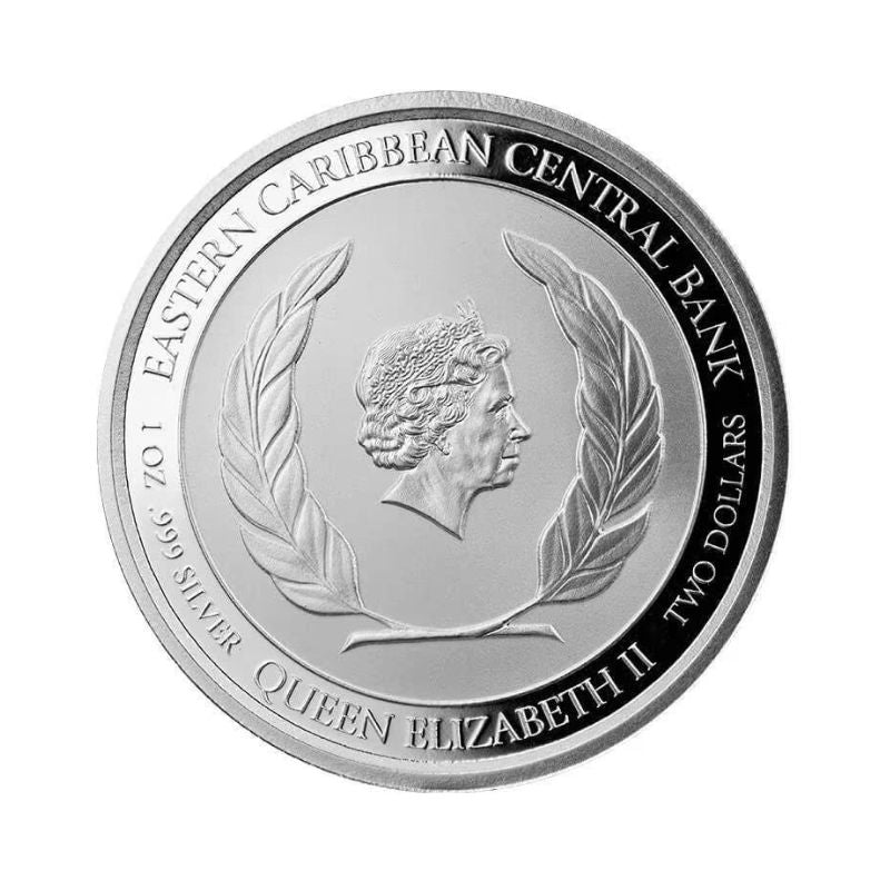 2021 EC8 St. Lucia – 1 Troy Ounce .999 Fine Silver