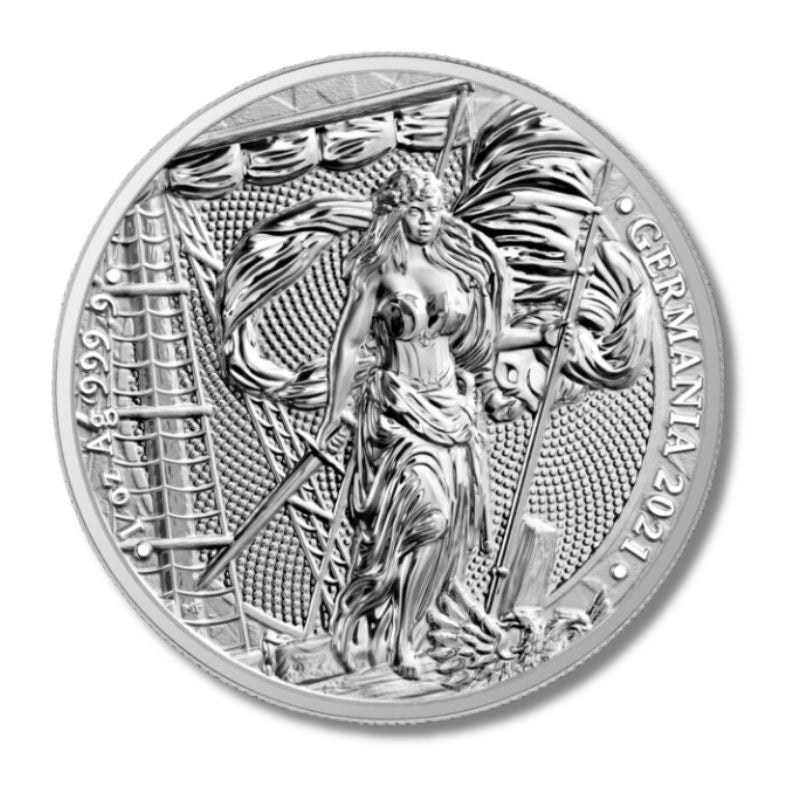2021 Lady Germania 1oz Silver Coin MS 70