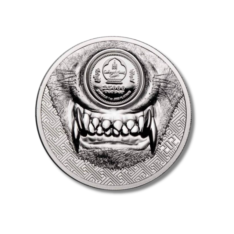 2021 Mongolia Mystic Wolf 1oz Platinum Coin NGC PF 70 UCAM