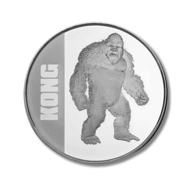 2021 Niue Godzilla vs. Kong King Kong 1oz Silver BU Coin NGC MS 69