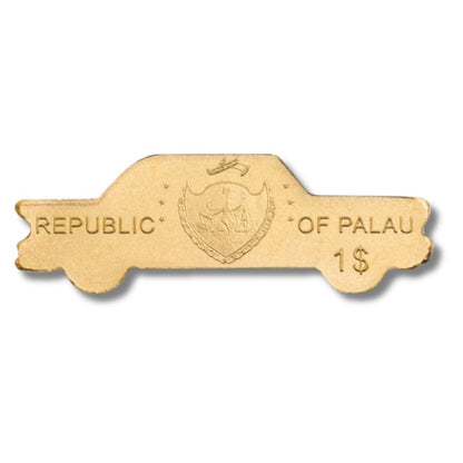 2021 Palau Open Roads Classic Car 0.5g Gold Coin