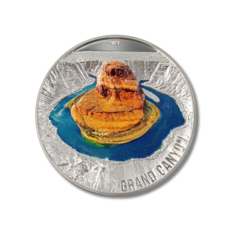 2021 Palau Seven Natural Wonders: Grand Canyon – 3oz Silver Coin