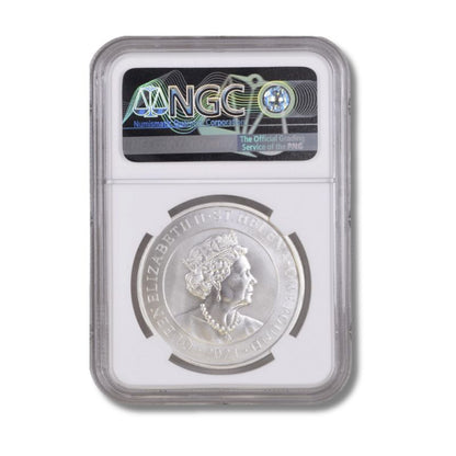 2021 St. Helena Modern Chinese Trade Dollar 1oz Silver BU Coin NGC MS 68