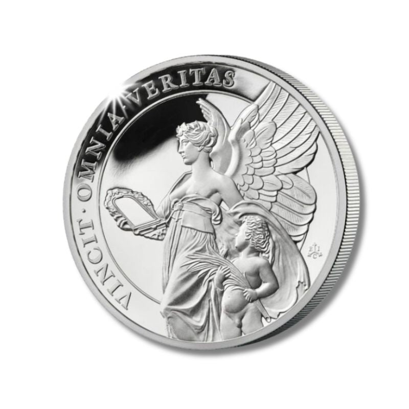 2021 St. Helena Queen’s Virtues Truth 1oz Silver Coin PF 70