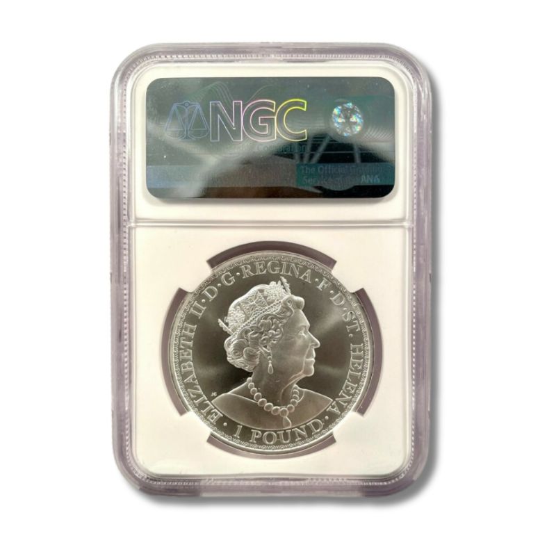 2021 St. Helena Una & The Lion 1 oz Silver Coin NGC MS 70