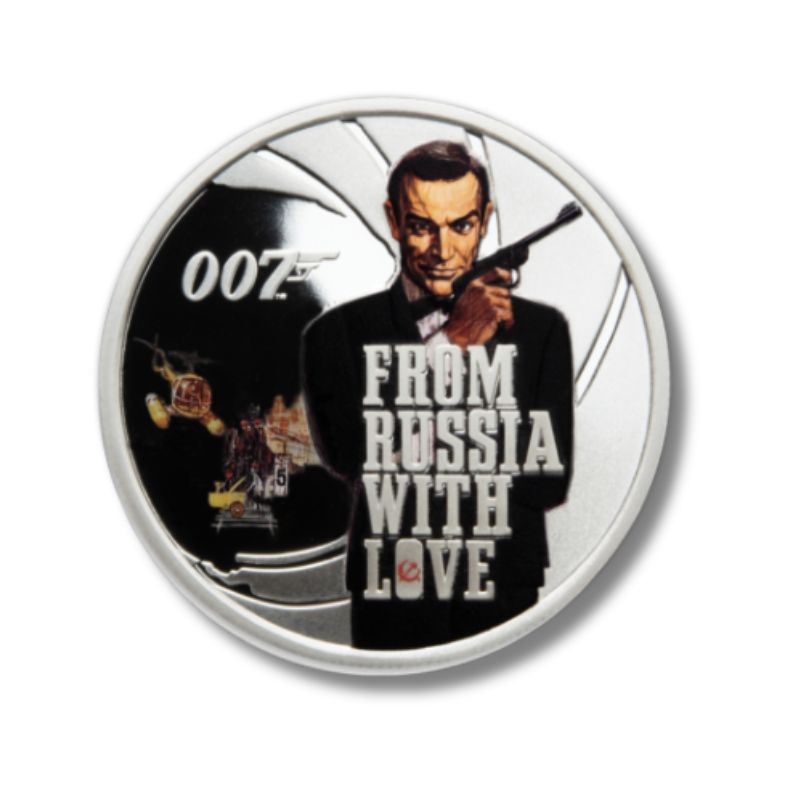 2021 Tuvalu James Bond 007 From Russia With Love 1/2oz Silver Coin NGC PF 70