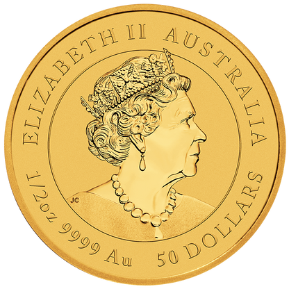 2022 1/2 oz Australia Lunar Series III  Year of the Tiger .9999 Gold BU Coin Captain’s Chest Bullion