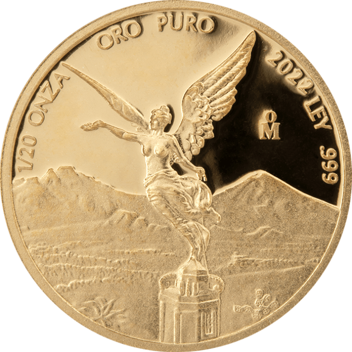 2022 1/20 oz Mexico Libertad .999 Gold Proof Coin Captain’s Chest Bullion