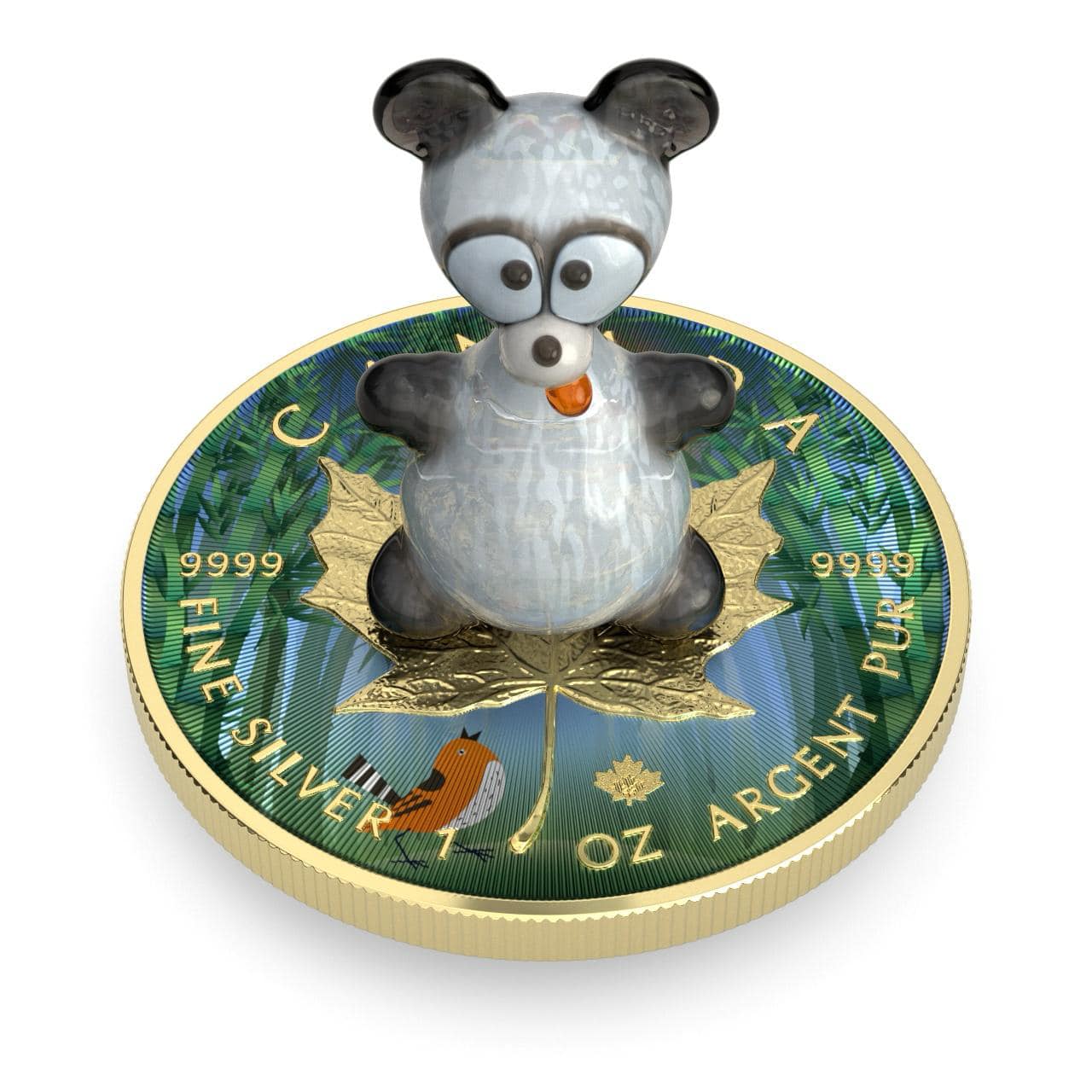 2022 5USD Murano 1oz Silver Coin Panda Captain’s Chest Bullion
