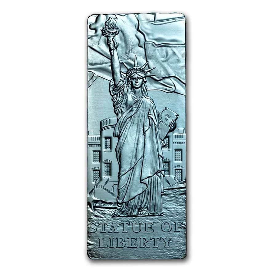 2022 Barbados The Lady Liberty 4oz Silver Coin Ice Blue 4- 1 oz Coin Set Captain’s Chest Bullion