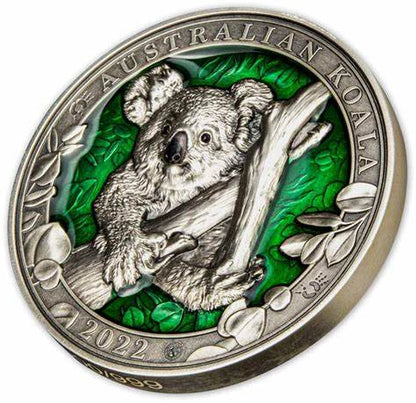 2022 Colors Of Wildlife Australian Koala 3 Oz Captain’s Chest Bullion