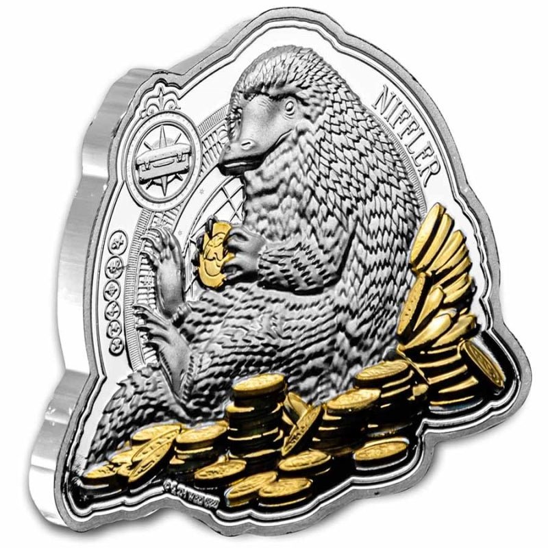 2022 Fantastic Beasts The Crimes Of Grindelwald 1oz Niffler Captain’s Chest Bullion