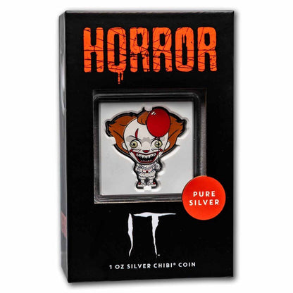 2022 Niue 1 oz Silver Chibi Coin Horror Collection: IT Captain’s Chest Bullion