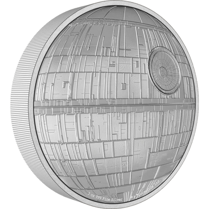 2022 Star Wars Death Star Niue- 3Oz. .999 Silver Coin