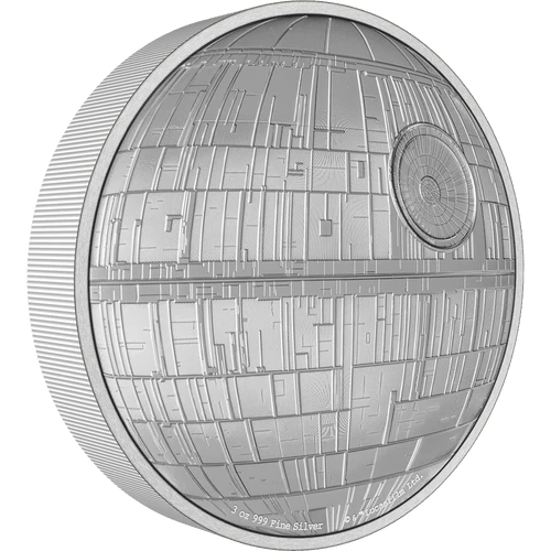 2022 Star Wars Death Star Niue- 3oz. .999 Silver Coin