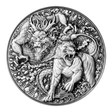 2022 Tokelau Chinese Dragon & Tiger 2 oz Silver Coin - Captain’s Chest Bullion