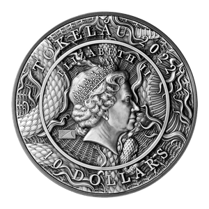 2022 Tokelau Chinese Dragon & Tiger 2 oz Silver Coin - Captain’s Chest Bullion