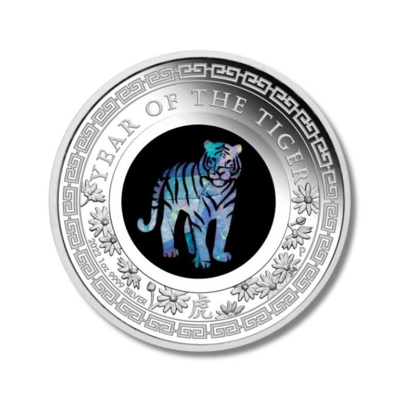 2022 Australia Opal Lunar Year of the Tiger 1oz Silver Coin NGC PF 70 UCAM