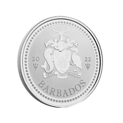 2022 Barbados Trident – 1 Troy Ounce .999 Fine Silver