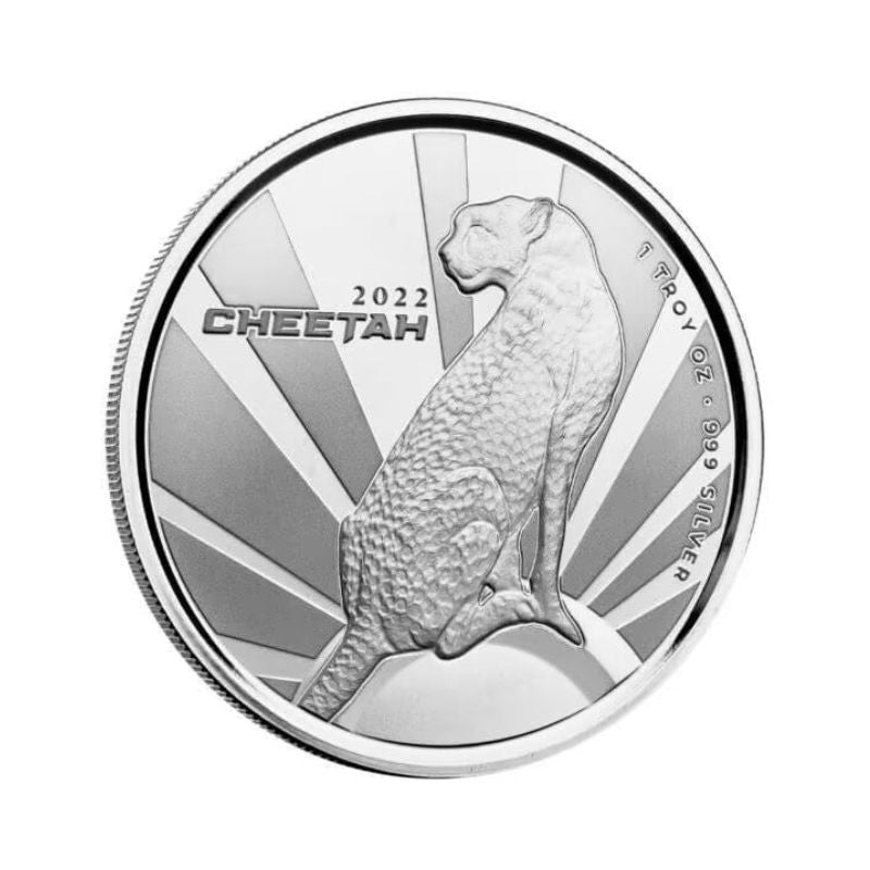 2022 Cameroon Cheetah – 1 Troy Ounce .999 Fine Silver