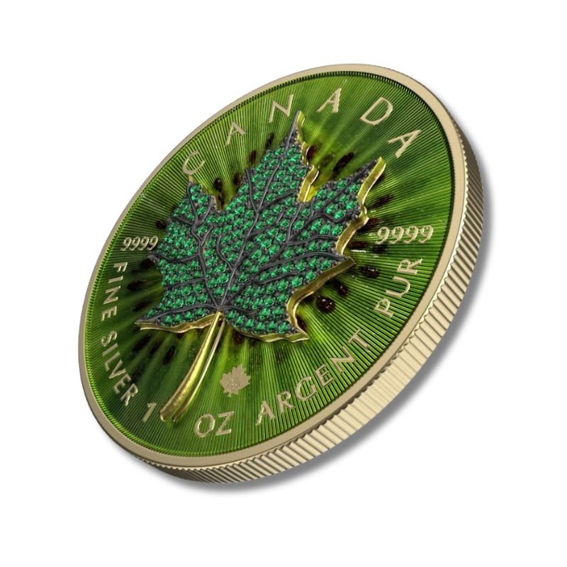 2022 Canadian Maple Leaf Bejeweled Leaf Seasons May Edition with Swarovski crystals.