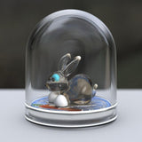 2022 Canadian Maple with Murano Glass and Rabbit 1 oz Silver Coin