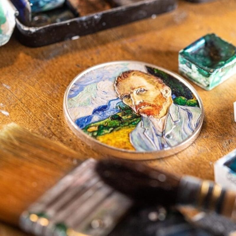 2022 Cook Islands Masters of Art Vincent van Gogh 2oz Silver Proof Coin