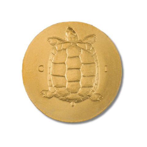 2022 Cook Islands Tortoise .5g Gold Silk Finish Coin