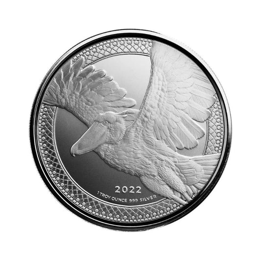 2022 DRC Shoebill Stork – 1 Troy Ounce .999 Fine Silver