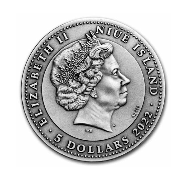 2022 Niue Cernunnos Antique Finish 2oz Silver Coin