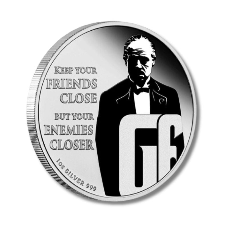 2022 Niue The Godfather 50th Ann. 1oz Silver Colorized Coin