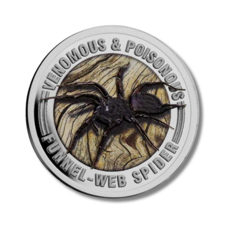 2022 Samoa Venomous & Poisonous Funnel-Web Spider .5oz Silver Colorized Coin NGC PF 69 UCAM