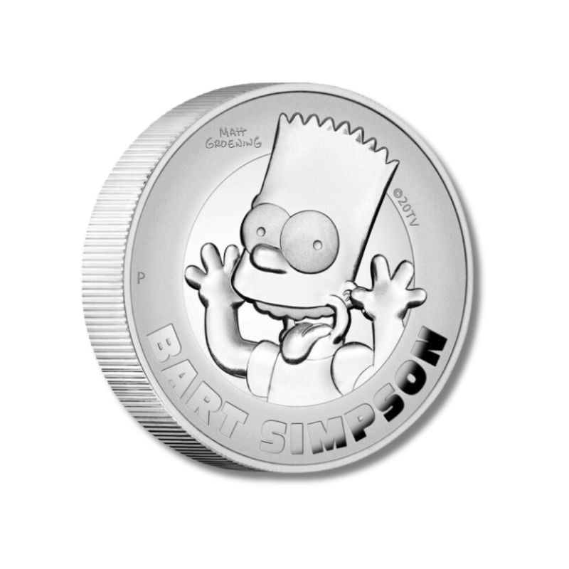 2022 Tuvalu The Simpsons Bart Simpson 2oz Silver Proof Coin NGC PF 69 UCAM