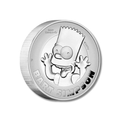 2022 Tuvalu The Simpsons Bart Simson 2oz Silver Proof Coin NGC PF 70 UCAM