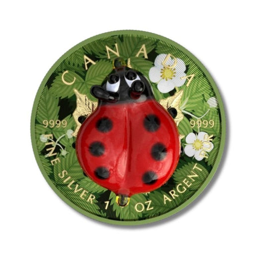 2022 $5 Murano Ladybug 1 oz Silver Coin