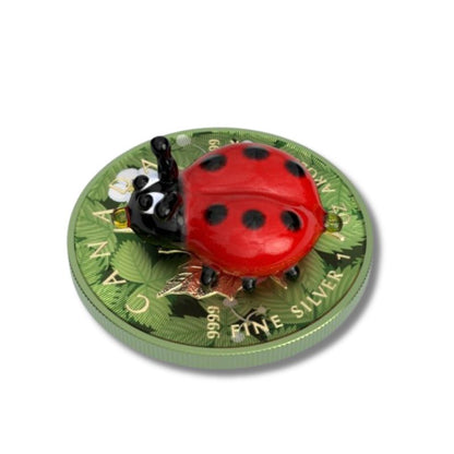 2022 $5 Murano Ladybug 1 oz Silver Coin