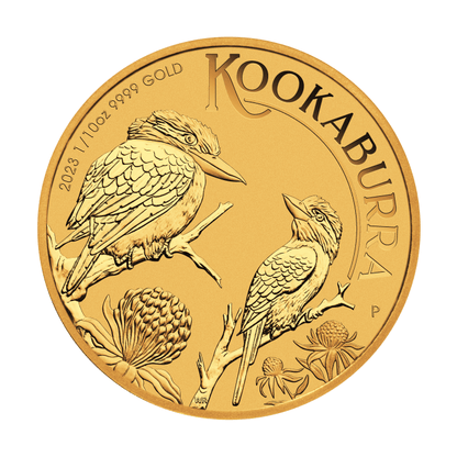 2023 1/10 oz Australia Kookaburra 9999 Gold BU Coin Captain’s Chest Bullion