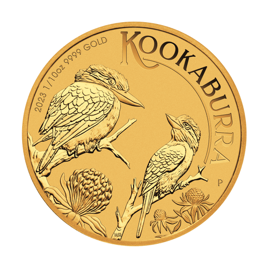 2023 1/10 oz Australia Kookaburra 9999 Gold BU Coin Captain’s Chest Bullion