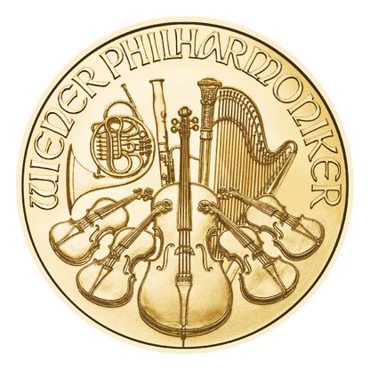 2023 1/25 oz Austria Philharmonic .9999 Gold BU Coin Captain’s Chest Bullion