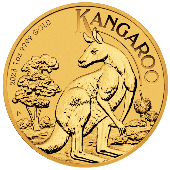 2023 1/4 oz Australia Kangaroo .9999 Gold BU Coin Captain’s Chest Bullion