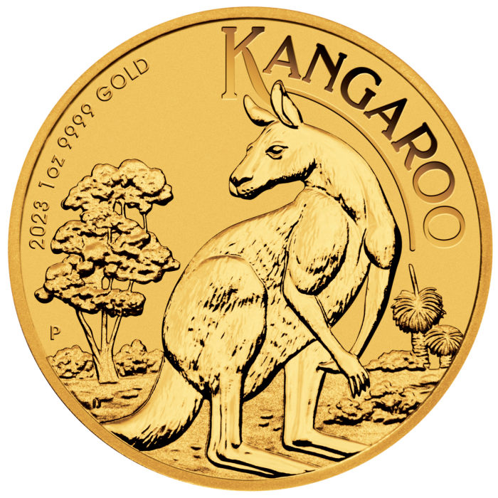 2023 1/4 oz Australia Kangaroo .9999 Gold BU Coin Captain’s Chest Bullion