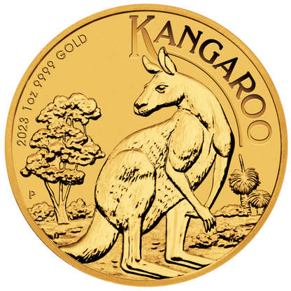 2023 1/4 oz Australia Kangaroo .9999 Gold BU Coin Captain’s Chest Bullion