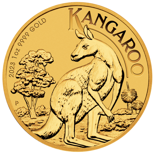 2023 1/4 oz Australia Kangaroo .9999 Gold BU Coin Captain’s Chest Bullion