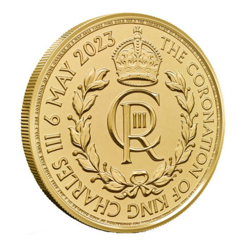 2023 1/4 oz Great Britain The Coronation of His Majesty King Charles III (Royal Cypher) .9999 Gold BU Coin