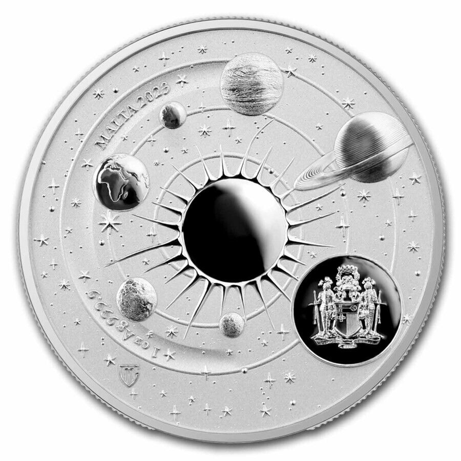 2023 1 oz Silver Germania Mint - Copernicus - Kopernikus Malta w/display Captain’s Chest Bullion