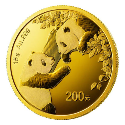 2023 15 gram China Panda .999 Gold Coin Captain’s Chest Bullion