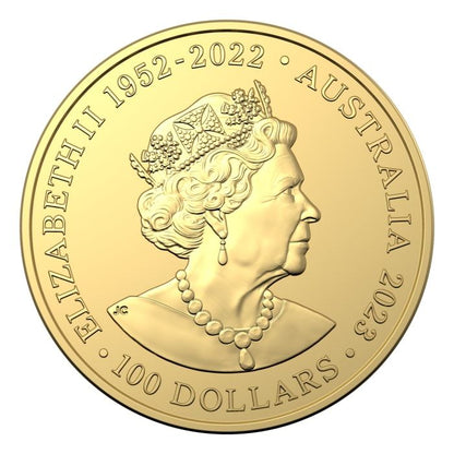 2023 1oz Australian Antarctic Territory - Emperor Penguin .9999 Gold BU Coin Captain’s Chest Bullion