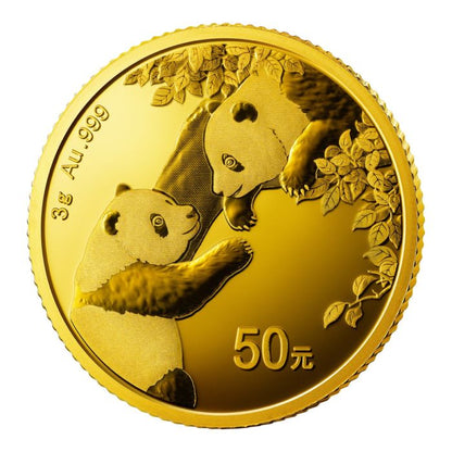 2023 3 gram China Panda .999 Gold Coin Captain’s Chest Bullion