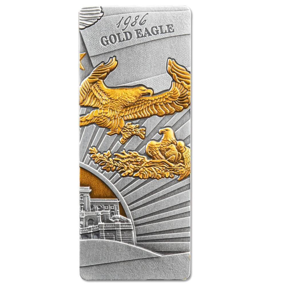 2023 Barbados American Eagle 4 BY 1 oz ingot Silver Bar Coin Set - 500 Mintage Captain’s Chest Bullion